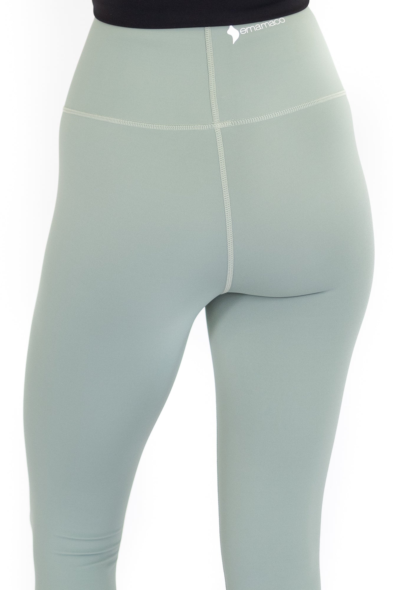 Pale mint green high-waisted leggings on final sale with limited sizes remaining