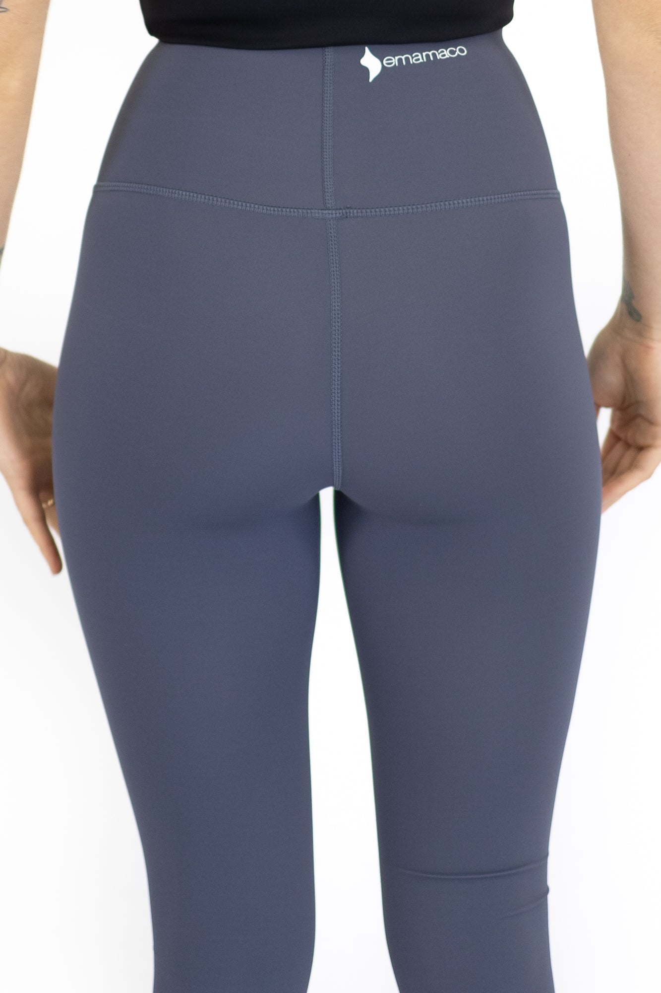 Gray high-waisted Shaper Move Leggings for stylish maternity activewear