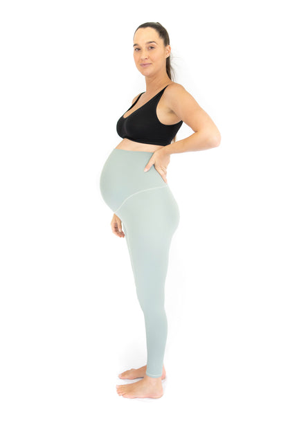 Emama Maternity Leggings - Spearmint - Full Length-FINAL SALE ONLY